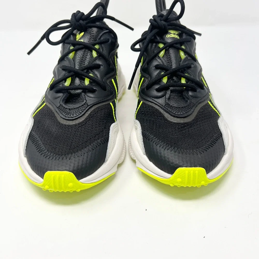 adidas Ozweego Mens Size 7 Athletic‎ Shoes Sneakers Black White Solar Yellow